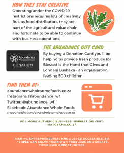 In the Spotlight with Siyabonga Mngoma and Abundance Wholesome Foods